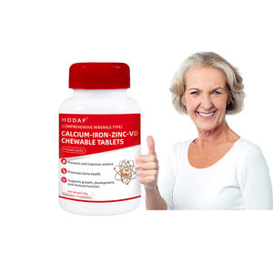 Comprimés de <span class=keywords><strong>calcium</strong></span>, zinc, fer et vitamine D HODAF de qualité supérieure, à croquer, 60 à 100 comprimés, haute puissance, complément alimentaire santé, vente en gros - Product Image 2