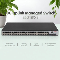 Switch de Acceso Gigabit Totalmente Administrado H3C S5000X-EI, Uplink de 10G, 24-48 Puertos, Opción con POE, Apilable para Redes Empresariales