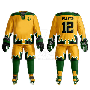 Vente en gros d'uniformes de hockey sur glace vêtements pour jeunes pantalons avec logo personnalisé ensembles d'uniformes de sport pour hommes - Product Image 1