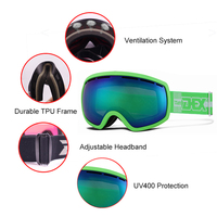 Fournisseur chinois prix direct usine lunettes de soleil ski hommes uv400 lunettes de snowboard lunettes de ski personnalisées