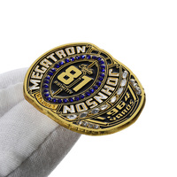 Ensemble d'épingles en alliage de zinc plaqué or avec logo émaillé personnalisé, numéros et cristaux, pour badge commémoratif personnalisé, idéal comme cadeau souvenir
