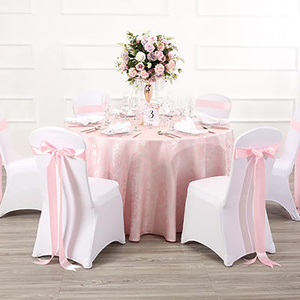 Fajas de silla de satén desechables elegantes con color personalizado y tamaño de 13x35cm para bodas y banquetes caseros - Product Image 6