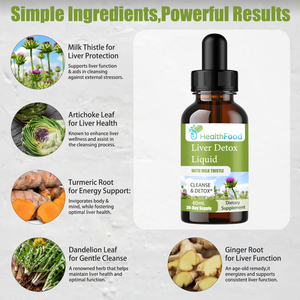 OEM ODM Liver Detox Liquid Drops With Milk Thistle Cleanse&Detox Liver Care Protent Daily Cleanse Support Digestive - Product Image 6