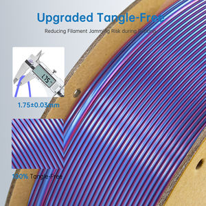 Filamento de Seda LONQI, Filamento de Impresión 3D PLA de Seda Arcoíris, 1.75, 1 kg, PLA-Silk Magic, Filamento para Impresora 3D - Product Image 3