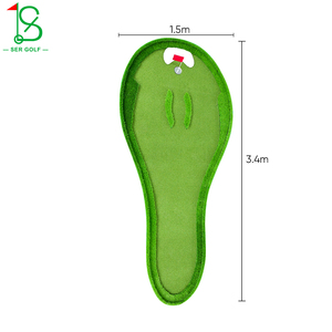 Tùy Chỉnh Kích Thước/Hình Dạng/Logo Cỏ Nhân Tạo Xách Tay Golf Đặt Màu Xanh Lá Cây Mat Với Không-Trượt EVA Bọt Cơ Sở Cho Mini Sân Golf - Product Image 3