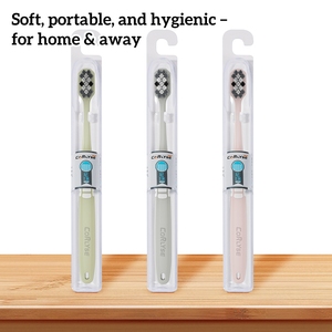 מברשת שיניים ניידת לנסיעות עם קופסת פלסטיק, סיבי ניילון איכותיים, קשיות בינונית, לגברים, לשימוש ביתי, סיטונאי מהמפעל - Product Image 5