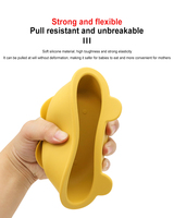 Bol à dîner classique pour enfants en silicone sans BPA, écologique, résistant aux chutes, vaisselle complémentaire pour bébés