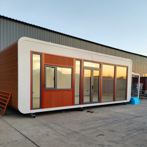 Contenedor prefabricado de lujo portátil de 20 pies al por mayor cabina de diseño modular Apple Office para hoteles centros comerciales hecha de panel sándwich - Product Image 1