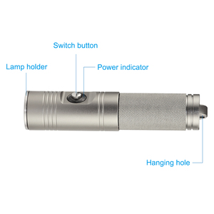 Đèn pin mini siêu sáng <span class=keywords><strong>800</strong></span> Lm, chống nước IP68, đèn pin lặn 100m/325ft, thân nhôm, đèn LED cầm tay - Product Image 2