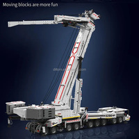 Moule roi 17007 Liebherr LTM11200 grue camion briques 2.4G & APP grue motorisée technique modèle éducatif blocs de construction jouets