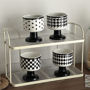 Chic Ceramic Coffee Mug with High Foot Souvenir Wedding Unique Factory Wholesale Custom Logo Home Decor Ornament - Product Image 1