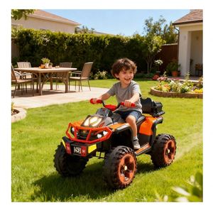 High Output for 4 Wheels Electric Toddler Ride-On Car <b>USB</b> MP3 Durable Plastic Construction Long 5km Ability for 2 4 Years - Product Image 1