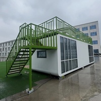 Maison préfabriquée modulaire personnalisée de 5,8 m, 11,5 m, 8,5 m, villa, bureau, hôtel, atelier moderne en acier de luxe, cabane mobile, mini-cabane Apple