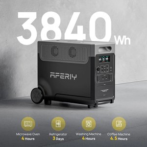 Station d'alimentation solaire domestique 3600W, batterie LiFePo4 3840Wh, station d'alimentation AFERIY P310 - Product Image 5