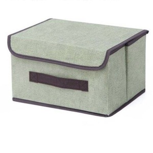 Non Woven Fabric <b>Storage</b> Box Rectangle Foldable Dustproof Clothing Organizer For Home And Car Use Small Size Solid Color - Product Image 2