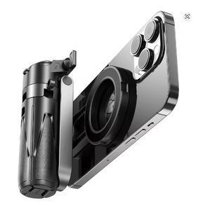 Trépied magnétique pour téléphone, poignée sans fil pour téléphone, bâton à selfie, trépied de bureau pour <span class=keywords><strong>iPhone</strong></span> 16 15 <span class=keywords><strong>14</strong></span> 13 12 <span class=keywords><strong>Pro</strong></span> <span class=keywords><strong>Max</strong></span> pour Samsung, support de téléphone - Product Image 4