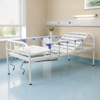 Pièces détachées pour lit d'hôpital disponibles : Tête de lit chromée de 38 mm à deux manivelles pour lit de césarienne, pour usage en maternité