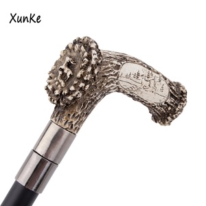 Bastón <span class=keywords><strong>de</strong></span> Senderismo con Diseño <span class=keywords><strong>de</strong></span> Ciervo Tallado a Mano, Bastón Decorativo Creativo y Moderno, Antideslizante - Product Image 6