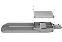 Lampadaire LED durable IP65 AC 50W/100W/150W en alliage d'aluminium avec contrôle intelligent et détecteur de mouvement, certifié CE pour usage routier
