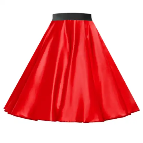 ساتان للسيدات لفة توتو تنورة 1950s زي فستان بتصميم حالم جميع الأحجام زائد حجم