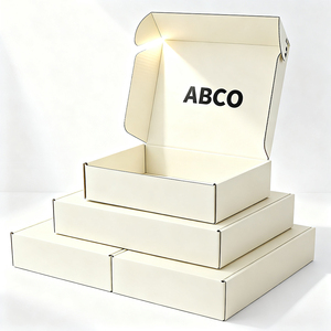 Boîtes en carton ondulé recyclables écologiques haut de gamme emballage en gros personnalisé pour vêtements chaussures collations crème pour les yeux - Product Image 3