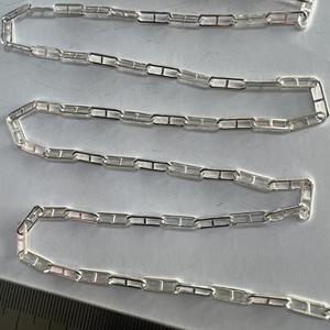 Chất Lượng Cao 925 Bạc Cáp Chuỗi '<span class=keywords><strong>8</strong></span>' Hình Dạng Vuông Dài Hình Chữ Nhật Thiết Kế Cho Tự Làm Đồ Trang Sức Làm Bán Buôn - Product Image 2