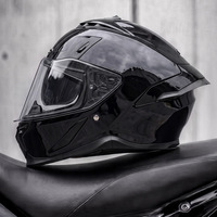 Casque de moto intégral ABS à visière relevable avec double visière, fermeture Double D, dégagement rapide, capteur intelligent, feux arrière, homologué DOT