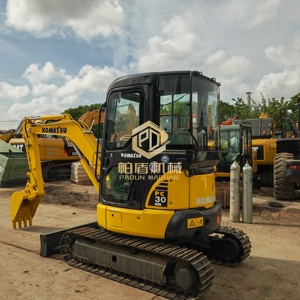 Used Original Japan Komatsu PC30MR Mini Excavator 3Ton Hydraulic Crawler Digger Second Hand Japan Made <b>Small</b> Excavator For Sale - Product Image 2