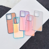 Étui fin transparent en TPU + acrylique à dégradé de couleurs pour Redmi 13 12C 13C 14C 5G A3 Pro A5 4G, coque simple antichoc