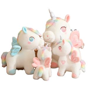 5 dimensioni di alta qualità colorati animali di peluche giocattoli unicorno peluche unicorno peluche unicorno con ala - Product Image 1