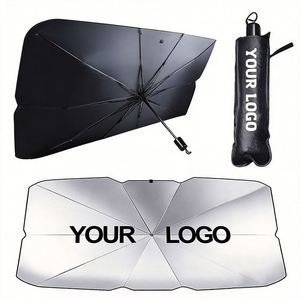 Parasol Personalizado con Protección UV para Parabrisas de Varios Vehículos, Plegable y Portátil - Product Image 1