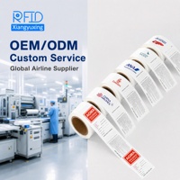 Etiqueta de Equipaje RFID UHF Duradera para Gestión Logística Aeroportuaria, EPC Gen2, Impermeable, Etiqueta Inteligente para Maletas de Aerolínea