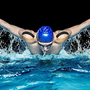 Pita olahraga kinesiologi atletik santai otot terapi kinerja hipoalergenik tahan air cetak Logo kustom
