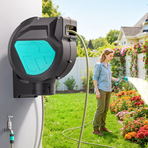 Enrouleur de <span class=keywords><strong>tuyau</strong></span> d'arrosage mural automatique à faible <span class=keywords><strong>bruit</strong></span> avec <span class=keywords><strong>tuyau</strong></span> anti-torsion en plastique, norme CNS, pour toilettage des animaux - Product Image 2