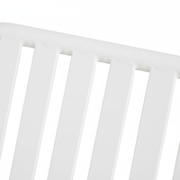 Fauteuil de jardin en aluminium blanc avec lattes, pour terrasse, jardin, cour, sièges de détente