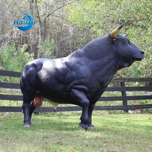 Estatua de Toro de Bronce Antiguo de Tamaño Real, Escultura Decorativa para Exteriores, Técnica Pulida, Diseño Moderno <span class=keywords><strong>en</strong></span> <span class=keywords><strong>Venta</strong></span> - Product Image 2