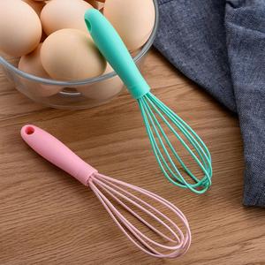 Factory Hot Sale 5 <b>Pcs</b> Macaron Cute Gifts Colorful Kitchen <b>Mini</b> Silicone Whisks - Product Image 4