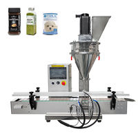 Machine de remplissage semi-automatique de poudre à convoyeur à vis sans fin de table, dosage de poudre sèche haute précision pour épices, lait, protéines, farine
