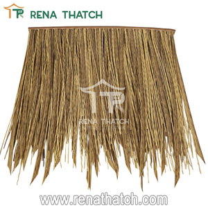Toit de chaume en paille de blé artificielle résistant au feu et à protection UV Gazebo de palmier à toit de chaume en <span class=keywords><strong>gazon</strong></span> synthétique - Product Image 5