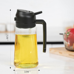 Precio de Fábrica: Rociador 2 en 1 y Botella de Vidrio para Aceite, Reutilizable para Cocina, Disponible para Múltiples Compras - Product Image 2