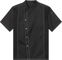Professionnel personnalisé couleur unisexe classique serveur hôtel Chef veste Restaurant uniformes à manches courtes Chefs cuisine manteaux
