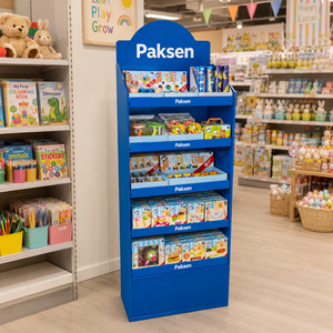 5-Tier Corrugated Floor Display Stand for <b>Kids</b> Toys, Custom Full Print, <b>Tool</b>-Free Setup for Toy Retail Stores - Product Image 3
