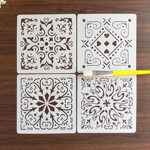Set di 16 <span class=keywords><strong>Stencil</strong></span> Mandala per Decorazione Murale, 6 x 6 Pollici, Riutilizzabili per Pittura, Piastrelle, Pavimenti, Legno, Tessuti e Mobili - Product Image 5