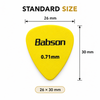 Plectres de guitare POM 0,50-1,00 mm en acétal mat pour guitare acoustique, électrique et basse, logo personnalisé, OEM, vente en gros