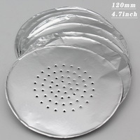 Accessoires pour chicha pas chers, papier d'aluminium rond robuste pour chicha de 12 cm avec trou
