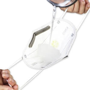 Máscara negra FFP2 con válvula 6ply KN95 Máscara respiradores con filtro de carbón activo A prueba de polvo para hombre Plantas de cemento Mascarilla facial de trabajo - Product Image 1