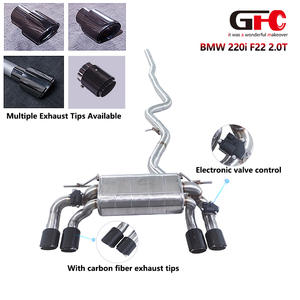 Sistema di Scarico Catback Valvetronic Specifico per BMW 220i 3.0T F22 GFC, Silenziatore per Suono Sportivo - Product Image 3