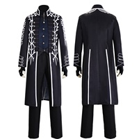 Costume de cosplay Vergil du jeu Devil May Cry 5, manteau long DMC5 Vergil, ensemble complet, déguisement de carnaval d'Halloween pour hommes