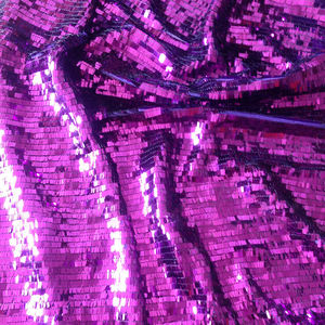 Vente en gros Rectangle en forme de couteau brodé en tissu à paillettes violettes pour <span class=keywords><strong>mariage</strong></span>-Chaussures de sac à dos Jupe courte Robe de soirée 3x9mm - Product Image 3