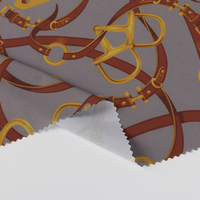 Tissu en polyester et élasthanne imprimé numériquement, extensible dans les quatre sens, doux, confortable, recyclé, imperméable, anti-UV, antibactérien
